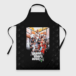 Фартук кулинарный Grand Theft Auto five, цвет: 3D-принт
