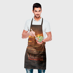 Фартук кулинарный Valheim Корабли, цвет: 3D-принт — фото 2