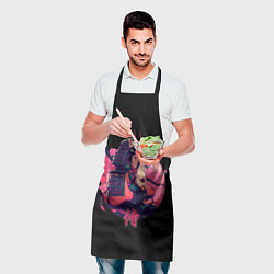 Фартук кулинарный Вишневый Самурай, цвет: 3D-принт — фото 2