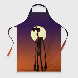 Фартук кулинарный Сиреноголовый Хоррор Закат, цвет: 3D-принт
