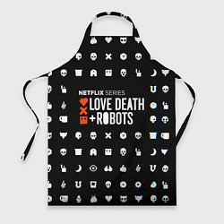 Фартук кулинарный LOVE DEATH ROBOTS $$$, цвет: 3D-принт