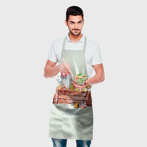 Фартук Happy Labour day / 3D-принт – фото 2