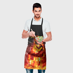 Фартук кулинарный Юно в огне Чёрный клевер, цвет: 3D-принт — фото 2