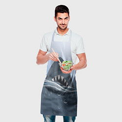 Фартук кулинарный Акула под водой, цвет: 3D-принт — фото 2