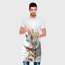 Фартук кулинарный Жираф в очках, цвет: 3D-принт — фото 2