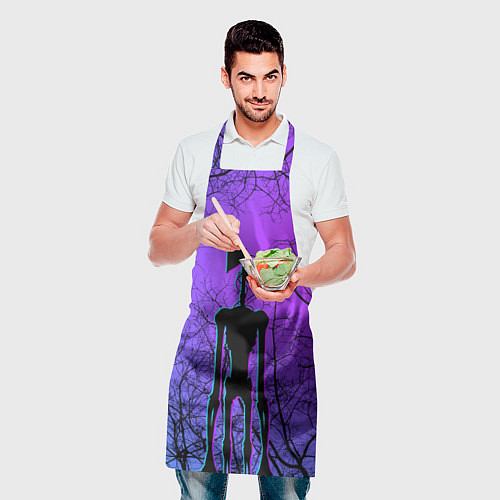 Фартук СИРЕНОГОЛОВЫЙ НЕОН NEON / 3D-принт – фото 2