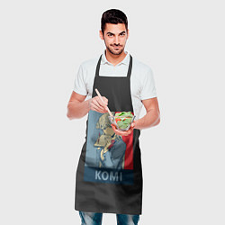 Фартук кулинарный Komi Cant Communicate, цвет: 3D-принт — фото 2