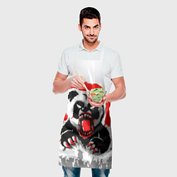 Фартук кулинарный Злая Кровавая Панда, цвет: 3D-принт — фото 2