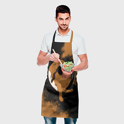 Фартук кулинарный Кошачья Йога - Взрыв, цвет: 3D-принт — фото 2