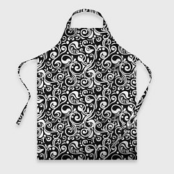 Фартук кулинарный Черно-белая роспись, цвет: 3D-принт