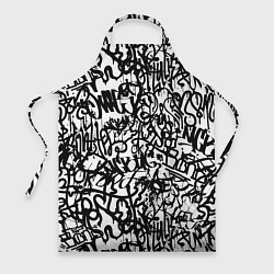 Фартук кулинарный Graffiti black on white, цвет: 3D-принт