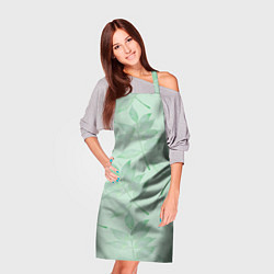 Фартук кулинарный Зеленые листья, цвет: 3D-принт — фото 2