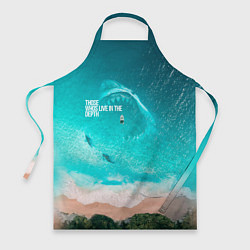 Фартук кулинарный Shark in sea, цвет: 3D-принт