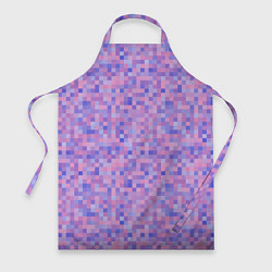 Фартук кулинарный Сиреневая пиксельная абстракция, цвет: 3D-принт