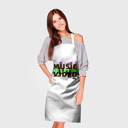 Фартук кулинарный Merch - DJ MUSICVIDEO, цвет: 3D-принт — фото 2