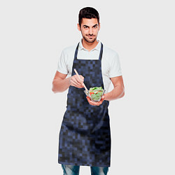 Фартук кулинарный Темная пиксельная абстракция, цвет: 3D-принт — фото 2