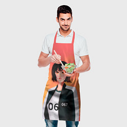 Фартук кулинарный Красавица 067, цвет: 3D-принт — фото 2