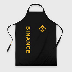 Фартук кулинарный БИНАНС ЛОГО КАРБОН BINANCE LOGO, цвет: 3D-принт