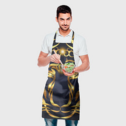 Фартук кулинарный Золотой символ года Тигр, цвет: 3D-принт — фото 2