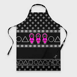 Фартук кулинарный Новогодний свитер Ojingeo geim, цвет: 3D-принт