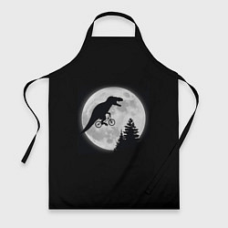 Фартук кулинарный T-REX НА ЛУНЕ, цвет: 3D-принт