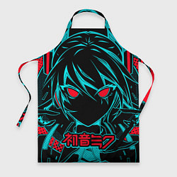 Фартук кулинарный Мику Хацунэ Hatsune Miku, цвет: 3D-принт