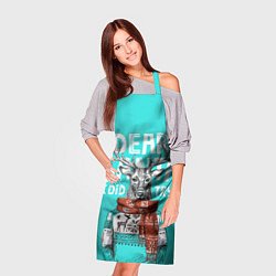 Фартук кулинарный Олень в свитере с оленями, цвет: 3D-принт — фото 2