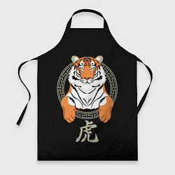 Фартук кулинарный Тигр в рамке, цвет: 3D-принт