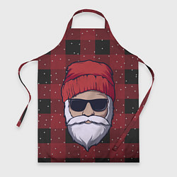 Фартук кулинарный SANTA HIPSTER САНТА ХИПСТЕР, цвет: 3D-принт