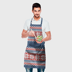 Фартук кулинарный Knitted Pattern, цвет: 3D-принт — фото 2