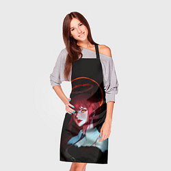 Фартук кулинарный Макима кровавый ангел Человек бензопила, цвет: 3D-принт — фото 2
