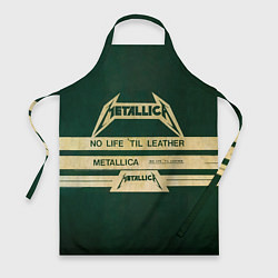 Фартук кулинарный No Life til Leather - Metallica, цвет: 3D-принт
