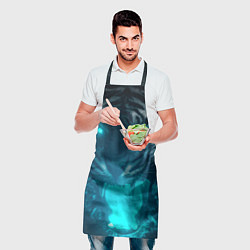 Фартук кулинарный Неоновый водяной тигр 2022, цвет: 3D-принт — фото 2