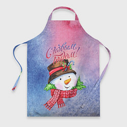 Фартук кулинарный Снеговичок!, цвет: 3D-принт