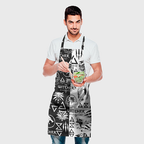 Фартук THE WITCHER LOGOOMBING ВЕДЬМАК ПАТТЕРН / 3D-принт – фото 2
