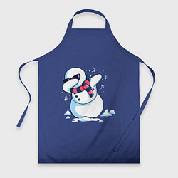 Фартук кулинарный Dab Snowman in a scarf, цвет: 3D-принт