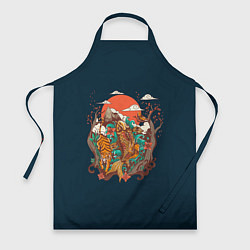 Фартук кулинарный Осенний Закат, цвет: 3D-принт