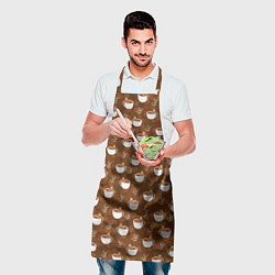 Фартук кулинарный Need More Coffee Нужно Больше Кофе, цвет: 3D-принт — фото 2