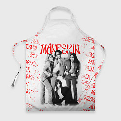 Фартук кулинарный MANESKIN POSTER СОСТАВ ГРУППЫ, цвет: 3D-принт