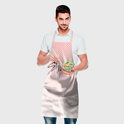 Фартук кулинарный Stray kids лого, K-pop ромбики, цвет: 3D-принт — фото 2