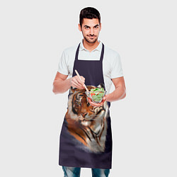 Фартук кулинарный Грозный Тигр Символ 2022 Года Tiger Beast, цвет: 3D-принт — фото 2