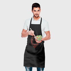 Фартук кулинарный КГБ- люди в тёмном, цвет: 3D-принт — фото 2