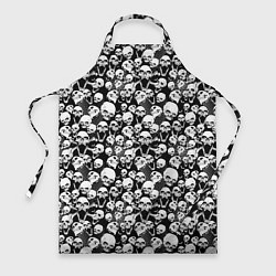 Фартук кулинарный Screaming skulls & web, цвет: 3D-принт