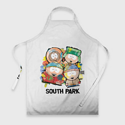 Фартук кулинарный South Park - Южный парк краски, цвет: 3D-принт