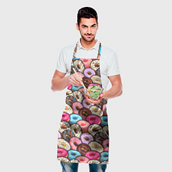 Фартук кулинарный Sweet donuts, цвет: 3D-принт — фото 2