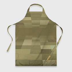 Фартук кулинарный Пиксельный военный фон, цвет: 3D-принт