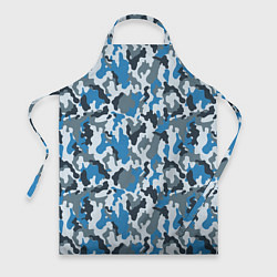 Фартук кулинарный Светло-Синий Камуфляж, цвет: 3D-принт