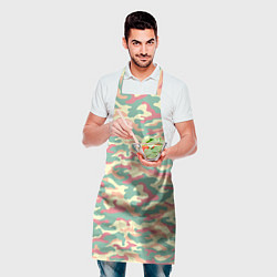 Фартук кулинарный Камуфляж в пастельных цветах, цвет: 3D-принт — фото 2