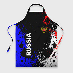 Фартук кулинарный Russia Брызги красок, цвет: 3D-принт