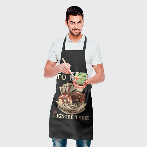Фартук Люблю Покер / 3D-принт – фото 2